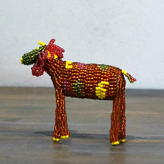 モンキービズ　サウスアフリカ　ビーズ細工 ビーズドール アニマル インテリア 置物　MONKEYBI...