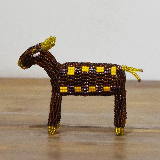 モンキービズ　サウスアフリカ　ビーズ細工 ビーズドール アニマル インテリア 置物　MONKEYBI...