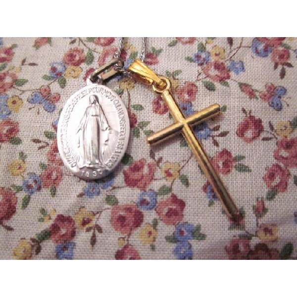 メダイ教会ネックレス（シルバー&amp;クロス）