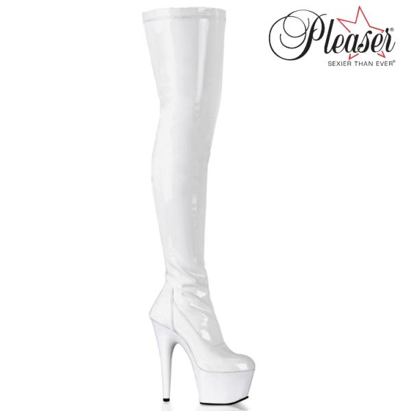 Pleaser プリーザー ニーハイブーツ サイハイブーツ レディース メンズ 18cm ヒール 厚...