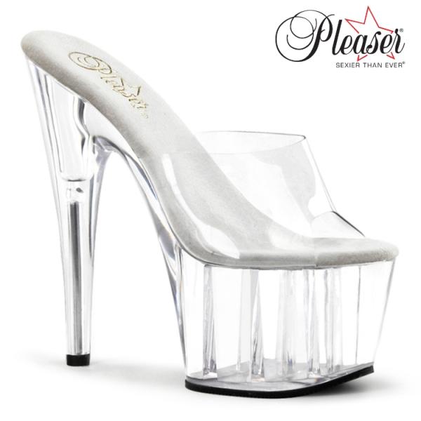 Pleaser プリーザー ミュール サンダル レディース メンズ 18 cm ヒール クリアヒール...