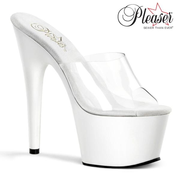 キャバ ヒール ミュール サンダル 厚底 Pleaser プリーザー 18 cm ヒール ハイヒール...