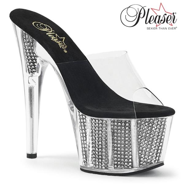 キャバ ヒール ミュール サンダル 厚底 Pleaser プリーザー 18 cm ヒール ハイヒール...