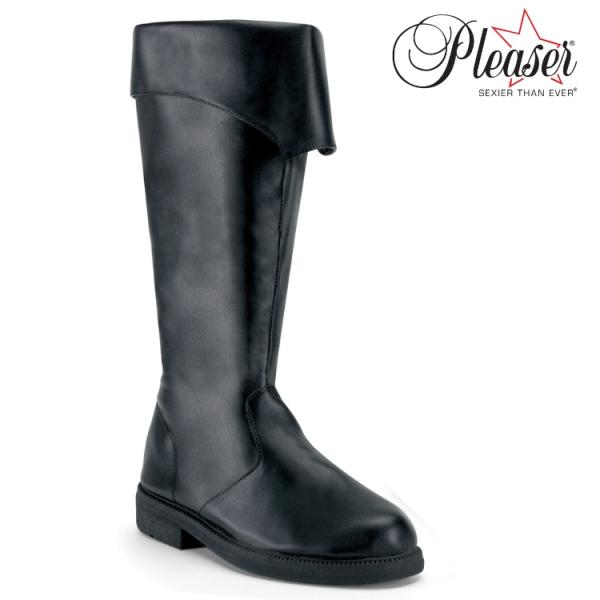 Pleaser プリーザー 2WAY ロングブーツ メンズ ラウンドトゥ 2.5cm ブロックヒール...