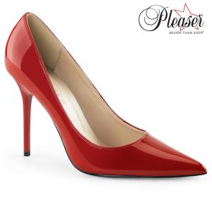 Pleaser（プリーザー） ハイヒール パンプス 赤 レッド エナメル 10 cm