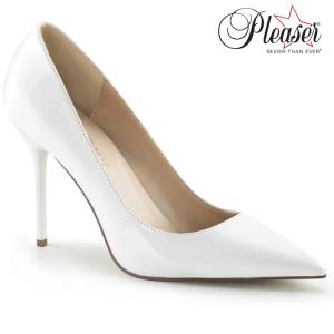 Pleaser（プリーザー） ハイヒール パンプス 10 cm ヒール 白 ホワイト