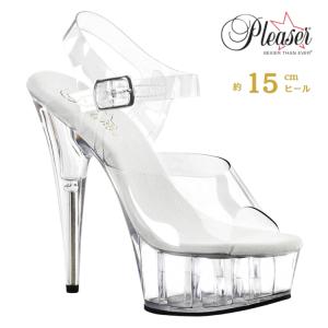 Pleaser（プリーザー） クリアヒール サンダル 厚底 18cm ヒール