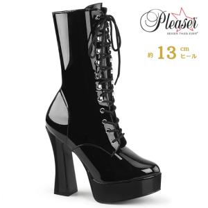 Pleaser（プリーザー） ハイヒール ショートブーツ 黒 ブラック