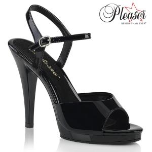 Pleaser（プリーザー） サンダル 厚底 15 cm ヒール 黒 ブラック 赤