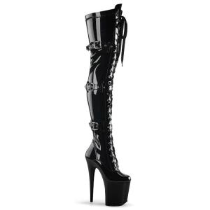 Pleaser（プリーザー） 20cm ヒール 厚底 サイハイブーツ ニーハイ