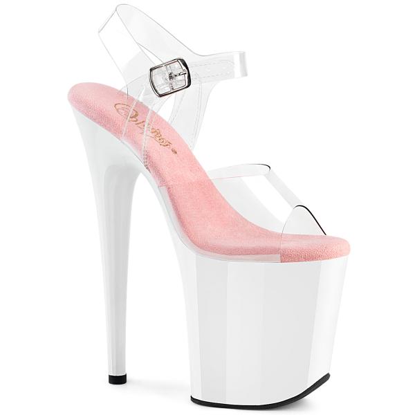 Pleaser プリーザー ヒール 20cm 厚底 サンダル ポールダンス 用 ヒール クリア アン...