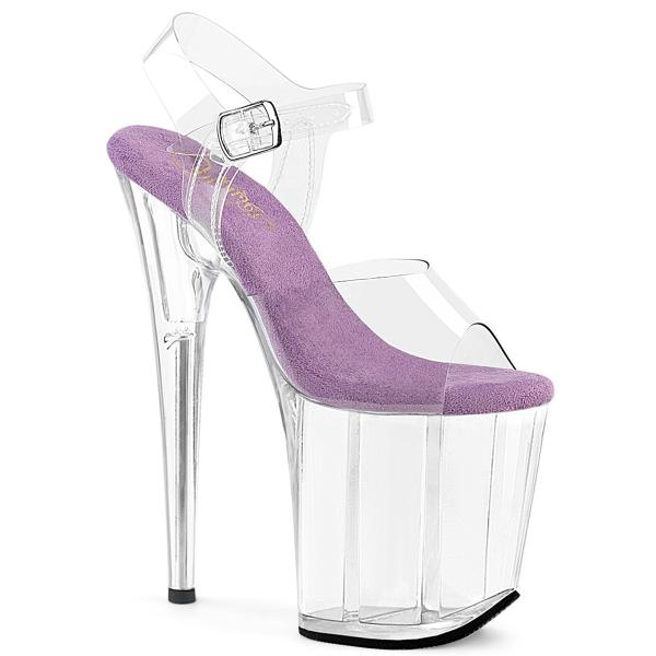 20cm ヒール 厚底 サンダル Pleaser プリーザー 大きいサイズ 小さいサイズ クリアヒー...