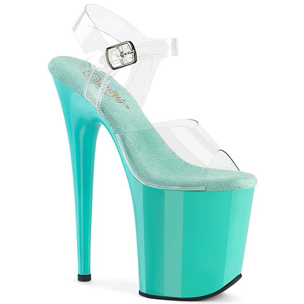Pleaser プリーザー ヒール 20cm 厚底 サンダル ポールダンス 用 ヒール クリア アン...