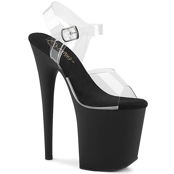 Pleaser プリーザー ヒール 20cm 厚底 サンダル ポールダンス 用 ヒール クリア アン...