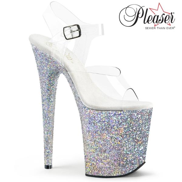 20cm ヒール 厚底 キャバ サンダル Pleaser プリーザー 大きいサイズ ハイヒール ピン...