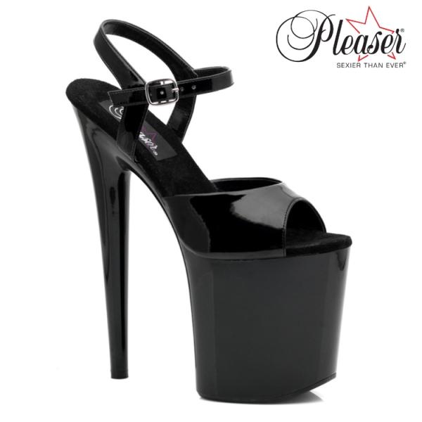 20 cm ヒール 高め 厚底 キャバ サンダル Pleaser プリーザー 大きいサイズ 靴 超厚...