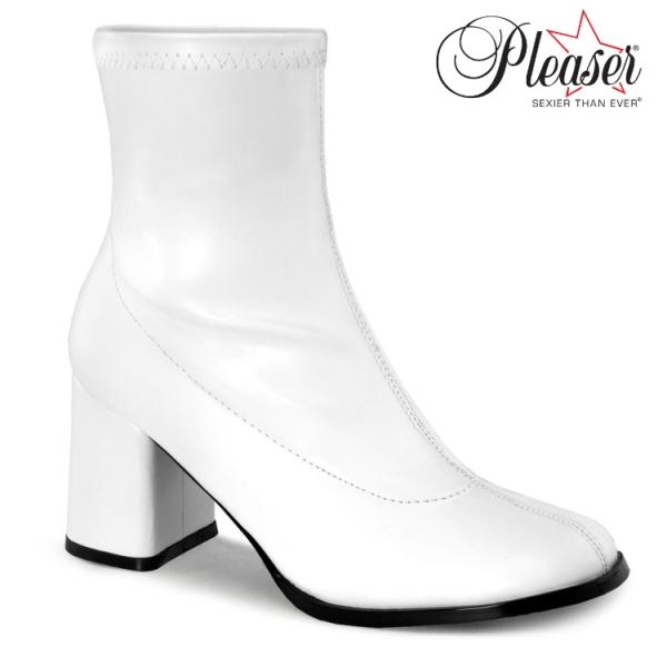 ショートブーツ レディース メンズ ローヒール ストレッチ 太ヒール 大きいサイズ 小さいサイズ P...