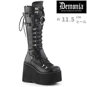 DEMONIA by PLEASER編み上げ サイハイ ブーツ Pleaser（プリーザー） demonia デモニア サイハイブーツ 厚底