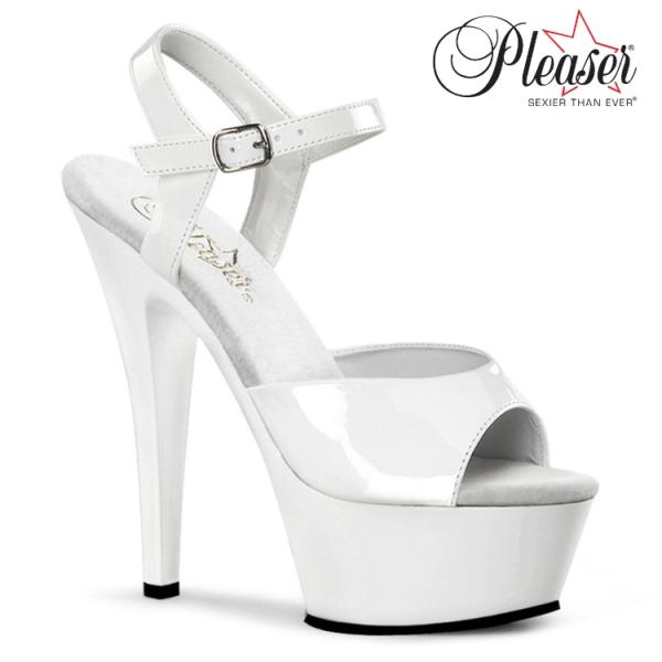 Pleaser プリーザー 厚底 サンダル レディース メンズ 15 cm ヒール 白 ホワイト エ...