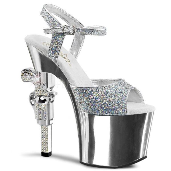 Pleaser プリーザー サンダル キャバ ヒール 厚底 レディース メンズ 18 cm ヒール ...