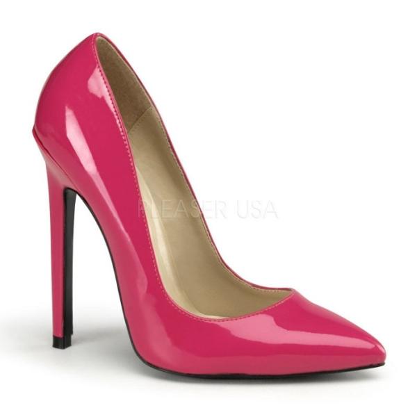 Pleaser プリーザー ハイヒール パンプス ホットピンク エナメル 13 cm ヒール レディ...