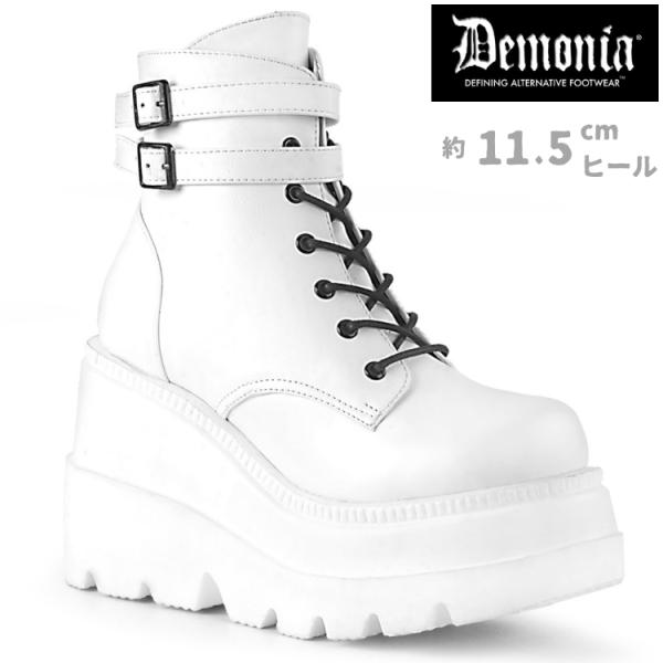demonia デモニア 厚底 ショートブーツ ブーティ レディース メンズ 11.5 cm ヒール...