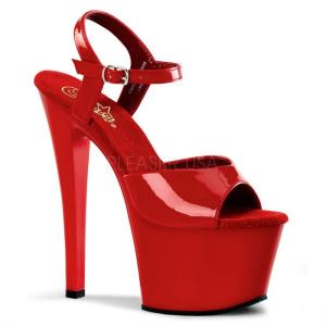 Pleaser 厚底サンダル　パンプス　サンダル　キャバ　キャバヒール Pleaser（プリーザー） キャバ ヒール サンダル 厚底 15 cm ヒール 赤