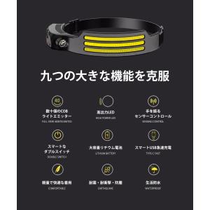 ヘッドライト 充電式 LED ヘッドライト U...の詳細画像3