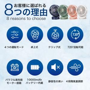 卓上扇風機 クリップ 小型 扇風機【2024年...の詳細画像1