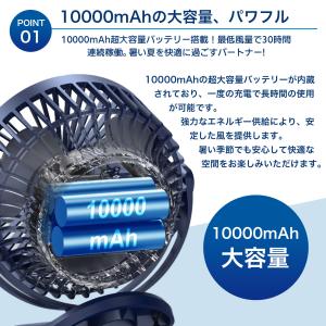 卓上扇風機 クリップ 小型 扇風機【2024年...の詳細画像3