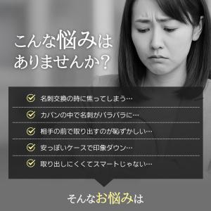 名刺入れ 本革 レディース ユニセックス 50...の詳細画像1
