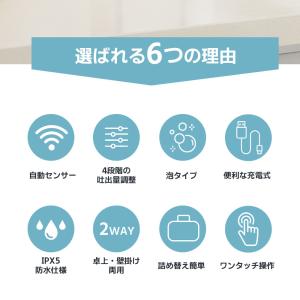 自動ソープディスペンサー 泡タイプ 液体タイプ...の詳細画像3