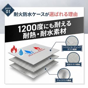 耐火バッグ 1200℃対応 防災ポーチ 耐火ケ...の詳細画像4