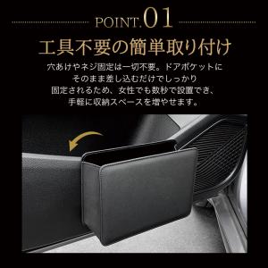 車用収納ボックス 車載 収納 ドアポケット 小...の詳細画像3