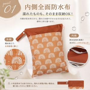 防水ポーチ 濡れ物入れ 防水バッグ 大容量 軽...の詳細画像3