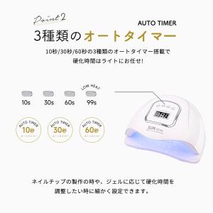 UV LED ネイルドライヤー 150W2倍の...の詳細画像4