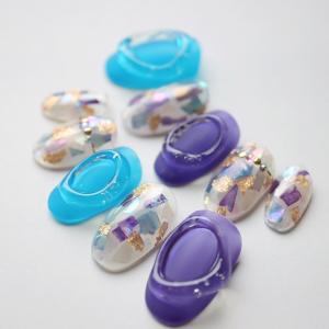 ジェルネイルチップ シンプルワンカラーネイル ショートからレギュラー