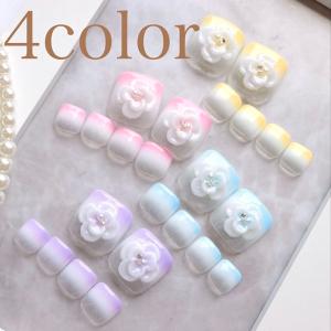 ジェルネイルチップ フットネイル ペディキュア レッドマグネット