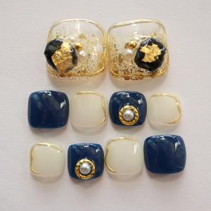 ジェルネイルチップ フットネイル ペディキュア レッドマグネット