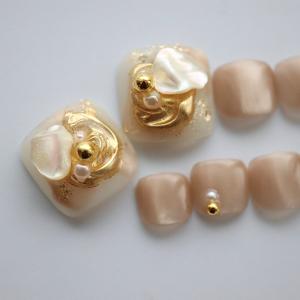 ペディキュア ネイルチップ ブラックマグネットミラーシルバー サイズ