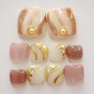 ジェルネイルチップ フットネイル ペディキュア レッドマグネット