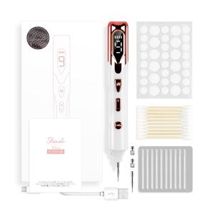 Dindoスポットペン 青色LED ホクロ シミ そばかす 角質粒 角質腫 稗粒種 イボ  1〜9レベル 　ローズゴールド