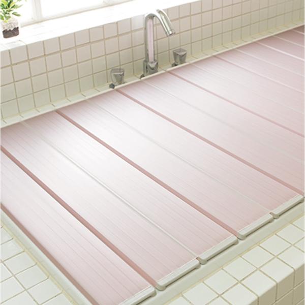 ≪75×139cm≫ SIAA 抗菌・防カビ折りたたみ風呂フタ（メタリックシルバー・パールピンク） ...