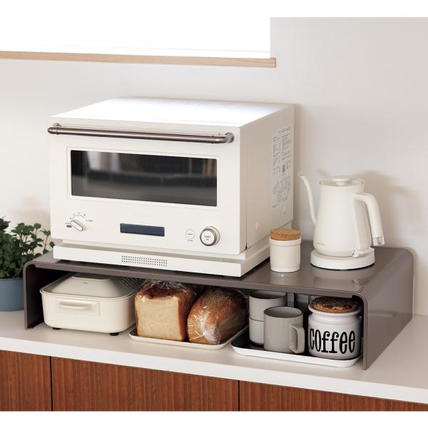 キッチン収納 レンジ台 キッチンラック ≪幅80cm≫ 耐荷重30kgの家電ラック 564507
