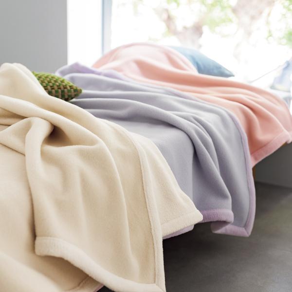 ≪ダブル≫洗えるエクストラスーパーファインウール＆シルク リバーシブル毛布 LX4213