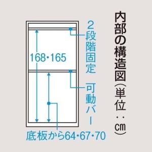 移動式間仕切りクローゼットワードローブ 板扉タ...の詳細画像4