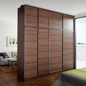 引き戸間仕切りワードローブ ハンガータイプ・幅148cm リビング収納 パーテーション 間仕切り 632347