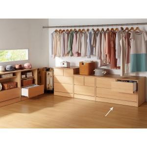 ≪幅100奥行45高さ58cm≫ クローゼットスペースをより美しく、より有効利用できる収納シリーズ フルスライドチェスト 衣類収納 押入れ クローゼット収納 632818