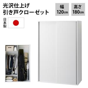 dinos（ディノス） 光沢仕上げ 引き戸ロッカー 幅120cm 衣類収納