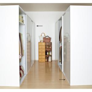 イケア（IKEA） NORDKISA オープンワードローブ 引き戸付き120x123 cm